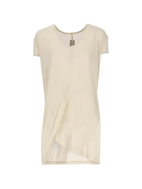 Rick Owens Temple Hiked T V-neck T-shirt Neutrals RP01F6206JS