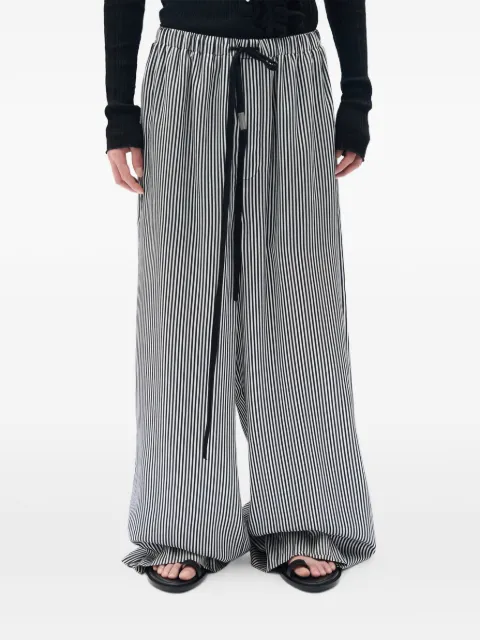 Ann Demeulemeester Albertus relaxed striped trousers White B0013938FA737