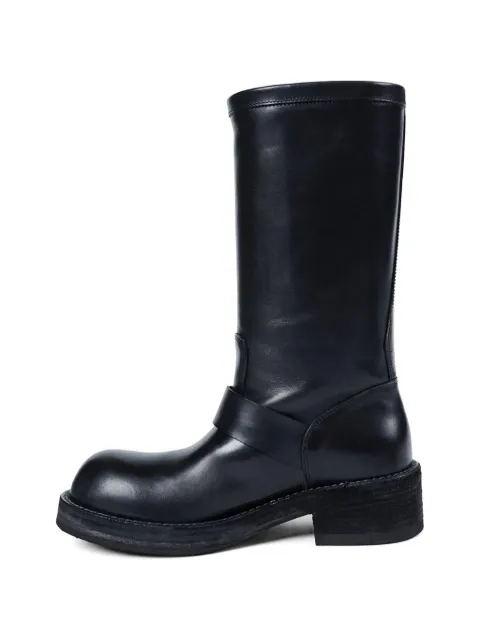 Ann Demeulemeester Sarith Engineer buckle-detail leather biker boots Black B0014061LT049