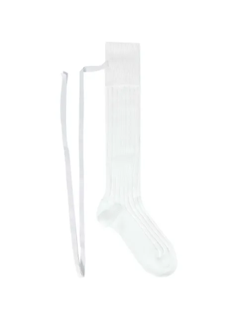 Ann Demeulemeester Jost ribbed socks White B0013961KN091