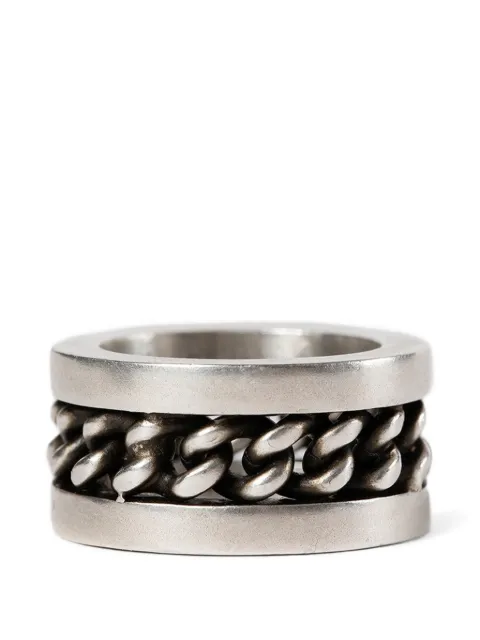 Ann Demeulemeester Marin chain ring Silver B0013705OT018
