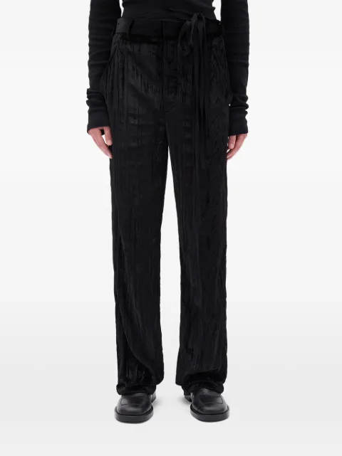 Ann Demeulemeester black relaxed-fit trousers Black B0010304FA710
