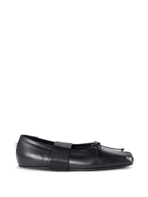 Ann Demeulemeester Paloma ribbon calfskin ballet flats Black B0012932LT177