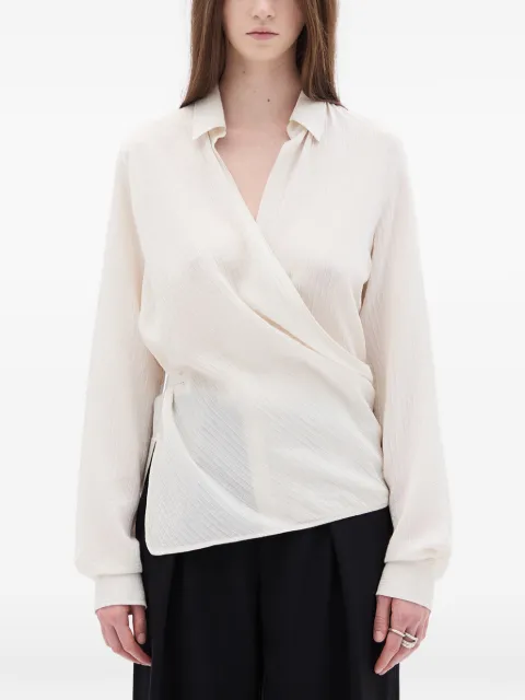 Ann Demeulemeester Alba tie wrap shirt Neutrals B0013790FA712