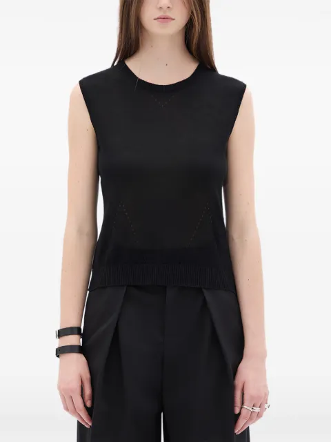 Ann Demeulemeester round-neck knit vest Black B0013757FA052