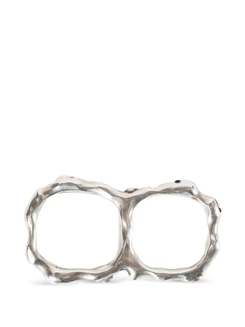 Ann Demeulemeester Lenja thorn double ring Silver B0013687OT018