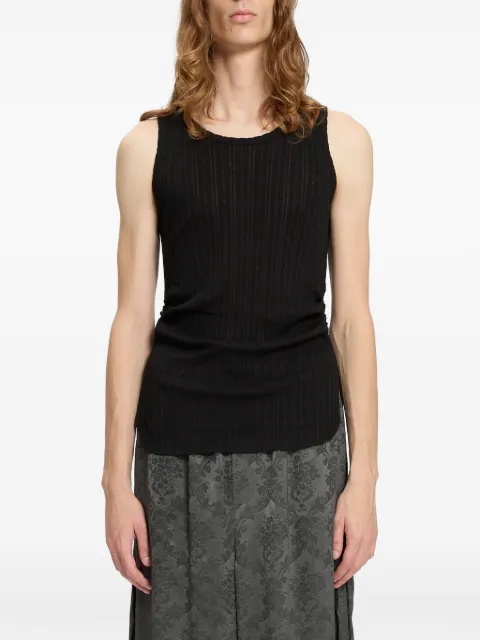 Ann Demeulemeester Boris wrinkled tank top Black B0011785FA736