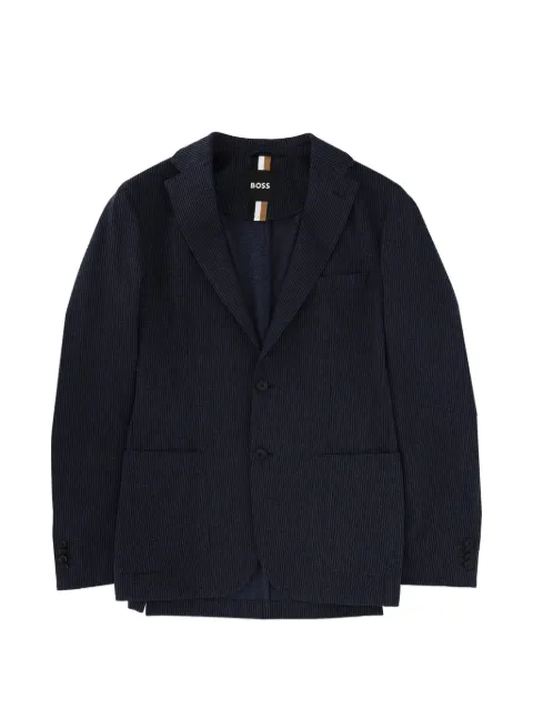 BOSS ribbed blazer Blue 50556832