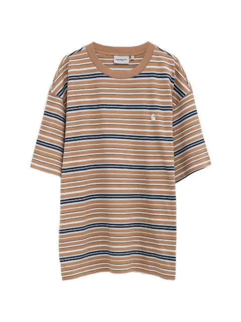 Carhartt WIP striped logo t-shirt Neutrals I036186