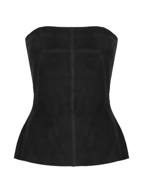 Rick Owens strapless top Black RP01F6127LSV