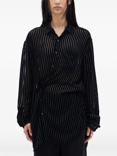 Ann Demeulemeester striped shirt Black B0013788FA714