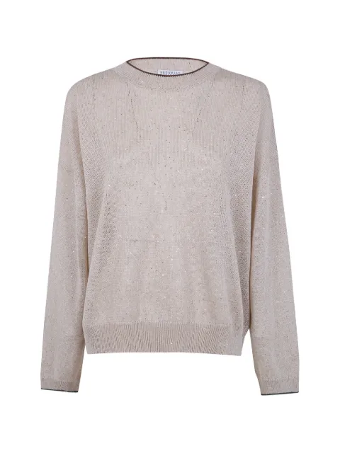 Brunello Cucinelli sequin jumper Neutrals MDT796410CUW40