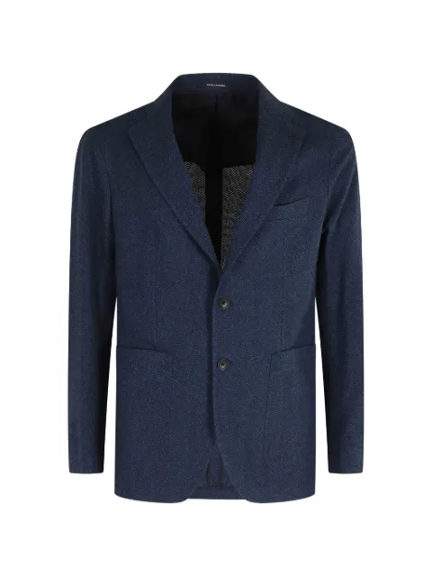 Tagliatore Giacca Montecarlo herringbone jacket Blue 1SMJ22KPE650004098