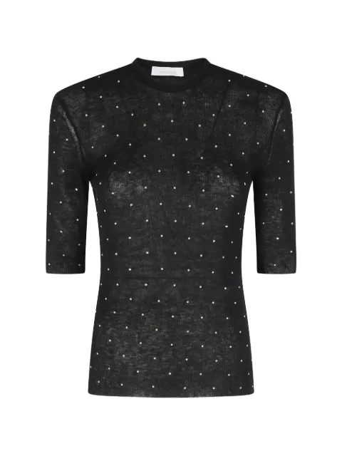 Rabanne crew-neck top Black 26PMTO186ML0336098