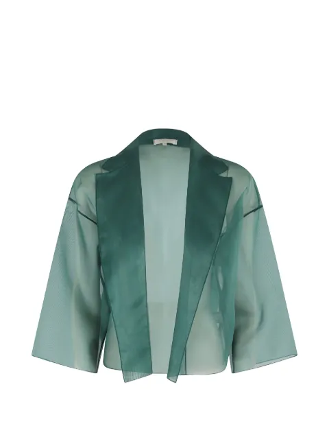 Antonelli Emma V-neck oversized jacket Green J3751Q256098