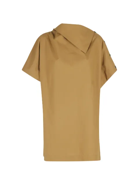 Soeur buttoned-shoulder top Brown ROB1030HATTIE098