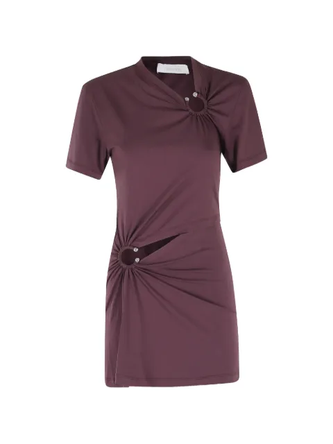 Rabanne cutout-ring mini dress Purple 26PJR0243C00555P614