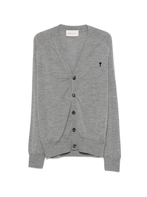 AMI Paris button-up cardigan Grey HKC384KN00390504