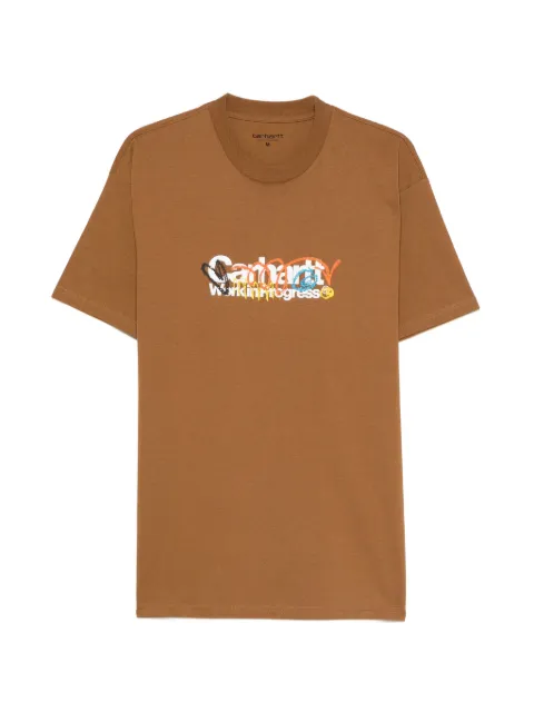 Carhartt WIP Primary printed T-shirt Brown I036238
