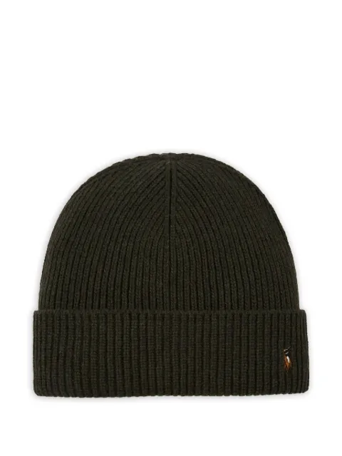 Polo Ralph Lauren signature-cuff beanie hat Green PC1564306