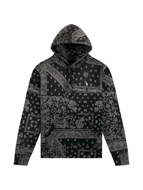 Polo Ralph Lauren bandana-print hoodie Black 710981787001