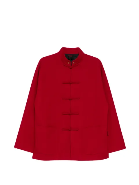 TEAM WANG design x JDB mandarin-collar jacket Red TWSK26A477RED