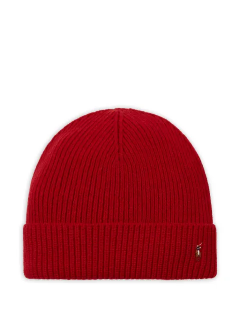 Polo Ralph Lauren signature-cuff beanie hat Red PC1564620