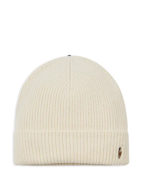 Polo Ralph Lauren signature-cuffed beanie hat Neutrals PC1564106