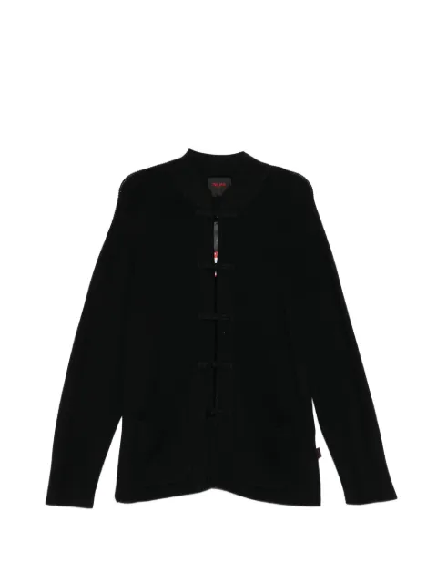 TEAM WANG design x JDB mandarin-collar cardigan Black TWSK26A478BLACK
