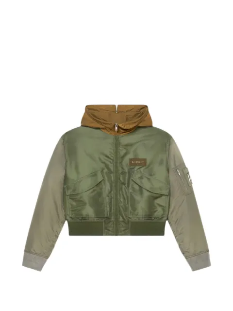 Givenchy hooded jacket Green BM01721YFG