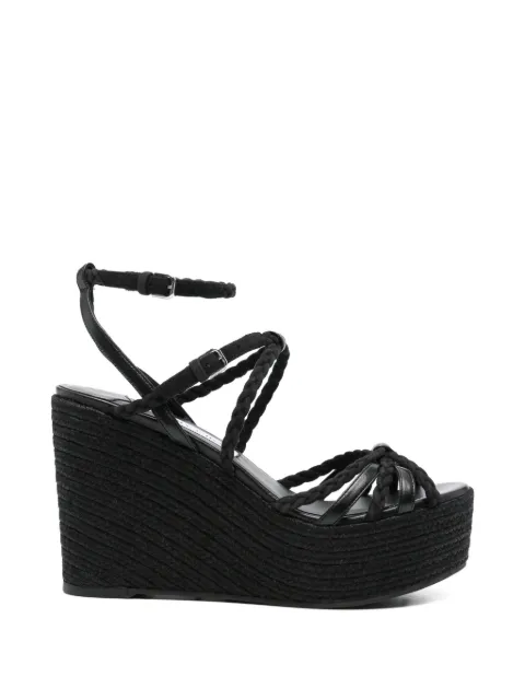 Jimmy Choo Nyra braided sandals Black NYRA100ZKNBLACKBLACK