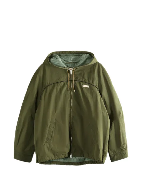 Marni zip-fastening hooded jacket Green JUMU0203IXUTN934