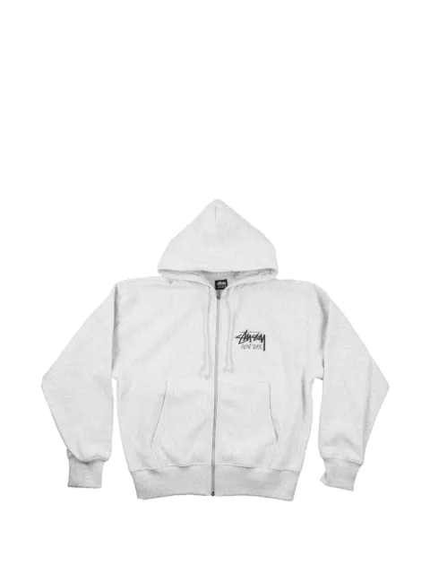 Stüssy zip-up hooded jacket Grey STUS348