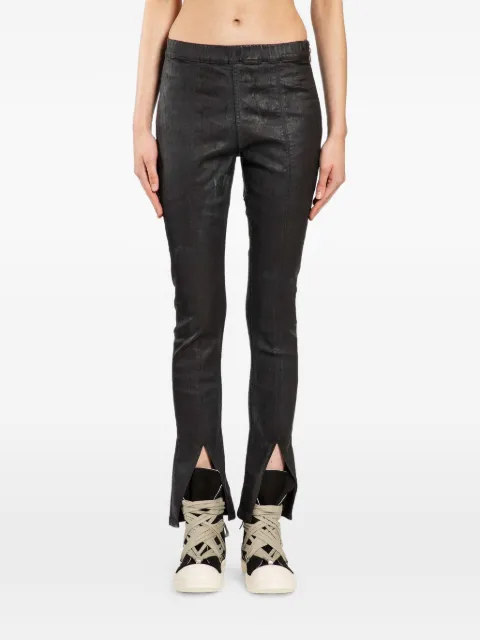 Rick Owens DRKSHDW slit front leggings Black DS01F4317SDBK