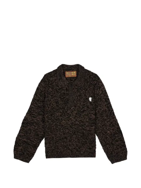 Brain Dead half-button sweater Brown P26T13004891