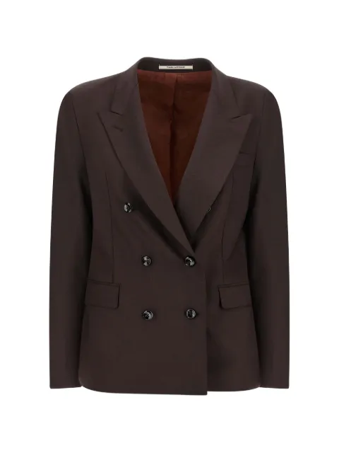 Tagliatore parigi double-breasted peak-lapels blazer Brown JPARIGI10B190043M1123