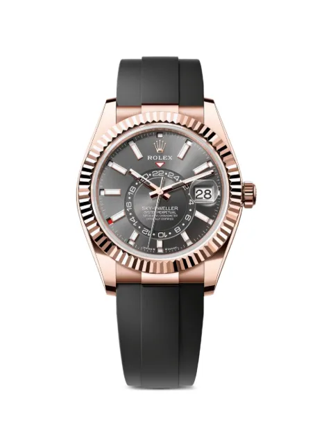 Rolex 2023 Sky-Dweller rose gold rhodium dial 42mm watch Grey 336235