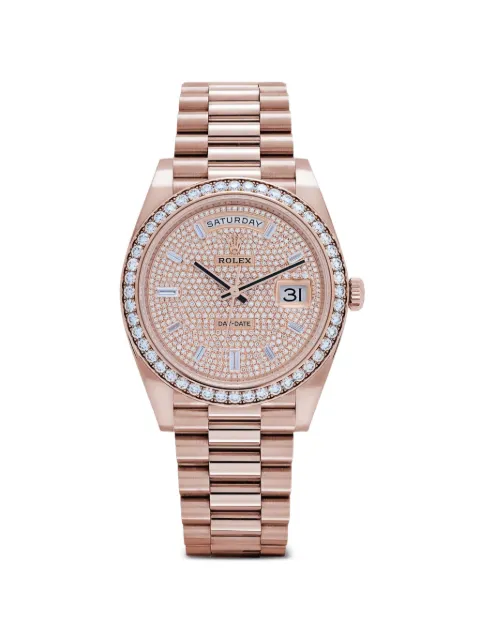 Rolex 2024 Day-Date diamond 40mm watch Pink 228345RBR