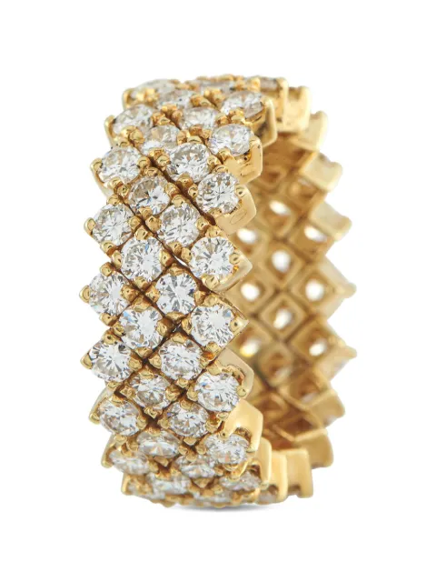 LB Exclusive Eternity diamond lattice ring Gold MF15122425