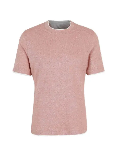 Brunello Cucinelli crew-neck T-shirt Pink MW8357427CIW28