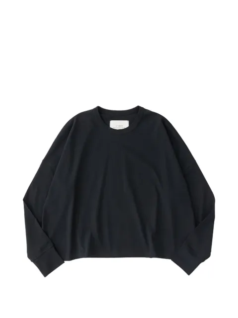Studio Nicholson Loop long-sleeve T-shirt Black LOOPSNW1618MRCRIZEDCOTTONLOGOBLACK