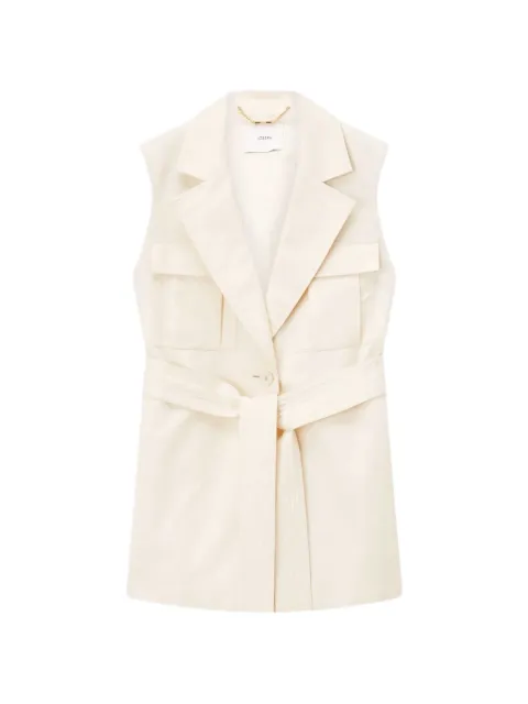JOSEPH Diafa belted gilet Neutrals JF009694