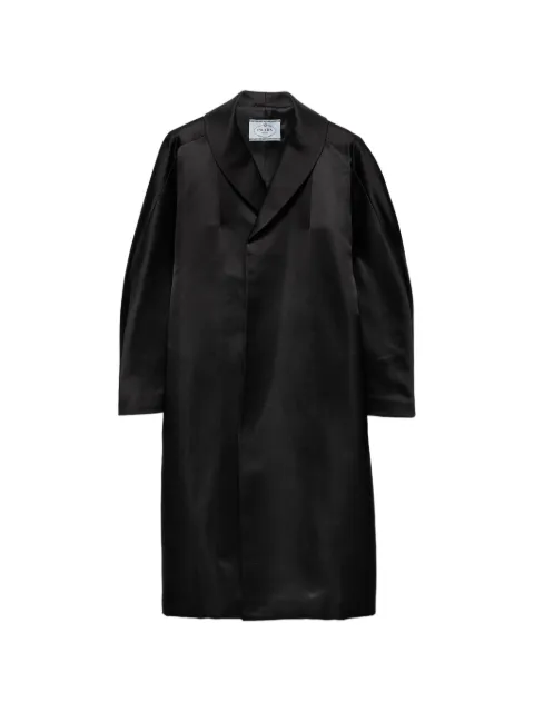 Prada single-breasted double coat Black P634TSOOO19BL