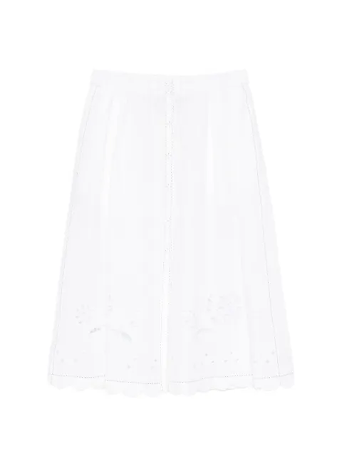 Vita Kin Balthazar broderie-anglaise midi skirt White LESKT0135SER2