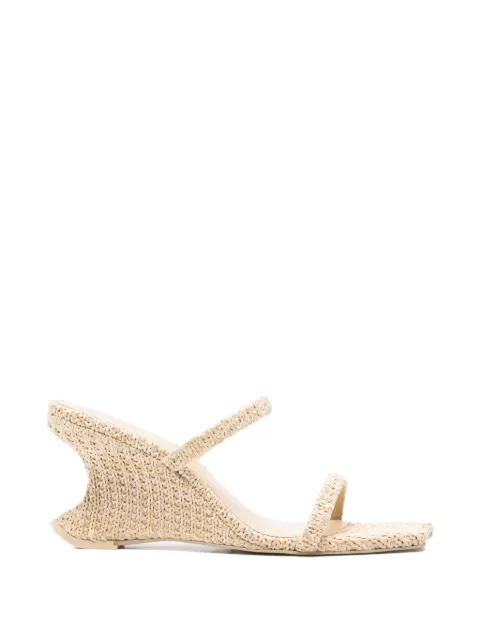 Cult Gaia Raven woven sandals Neutrals SDMH2328SH3203