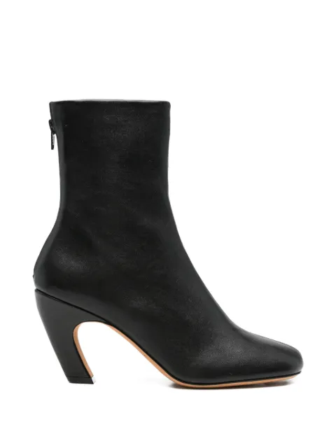 Le Monde Beryl Mica leather ankle boots Black MGBSLE