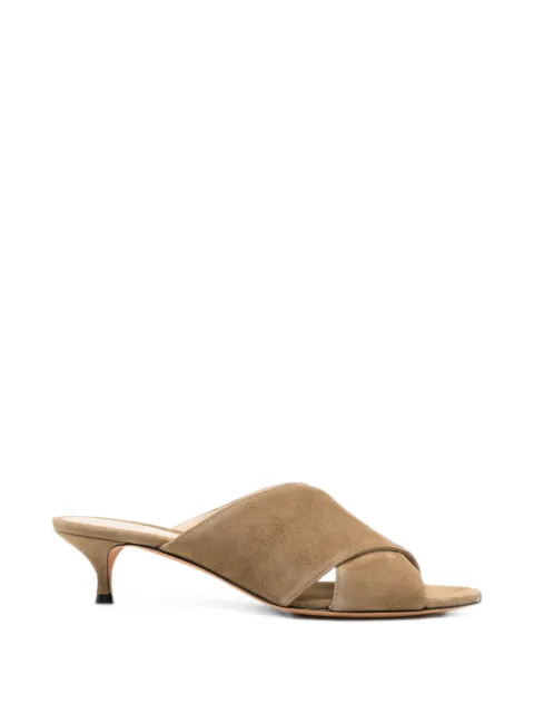 Le Monde Beryl Luca crossover suede sandals Brown LKTSUETAU