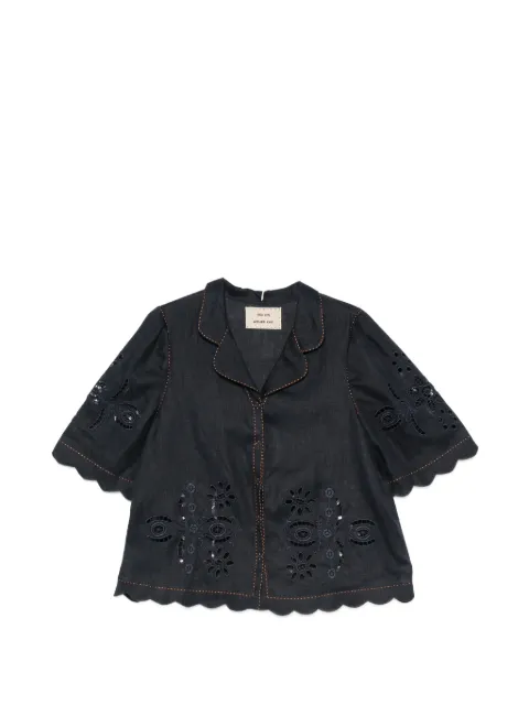 Vita Kin Balthazar broderie-anglaise blouse Blue LEBLS0268SER2