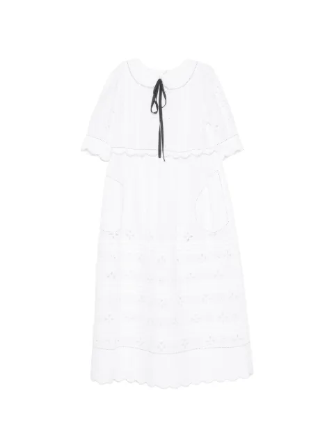 Vita Kin Bari broderie-anglaise midi dress White LEDM0277BRI2