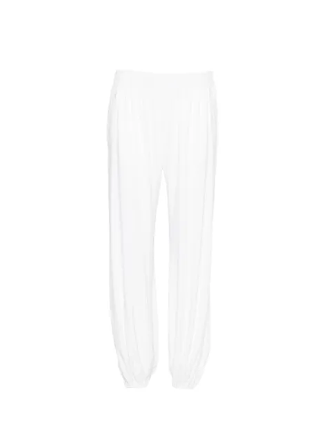 Norma Kamali Boyfriend Puff balloon trousers White KK2267PLT41944